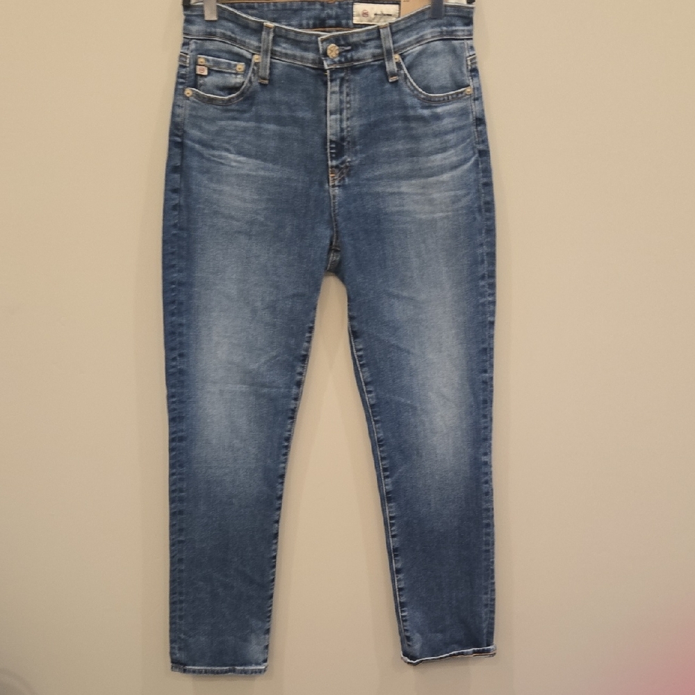 AG Adriano Goldschmied Mari High-Rise Slim Straight Jeans NWT Size 28
